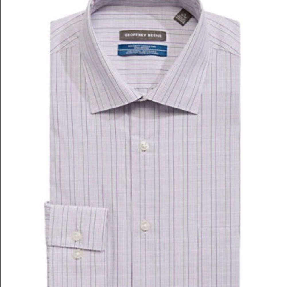 Geoffrey Beene Checked Broadcloth Sport Shirt-PINK-16-34/35